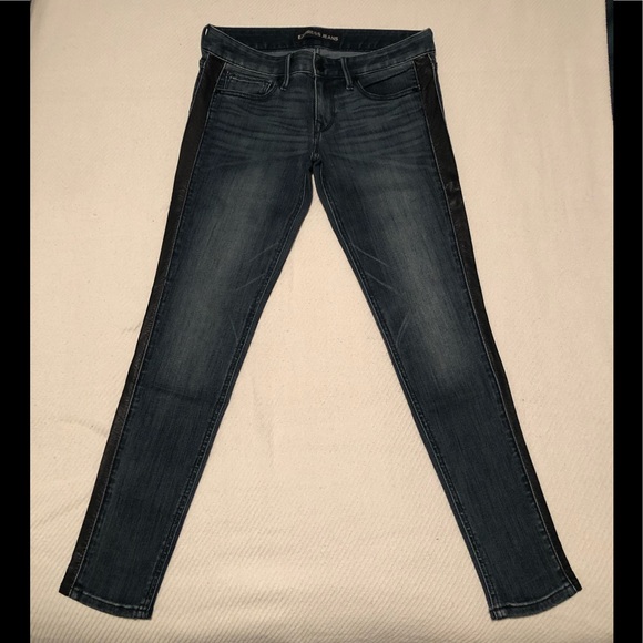 Leather side panel jeans - Picture 1 of 4